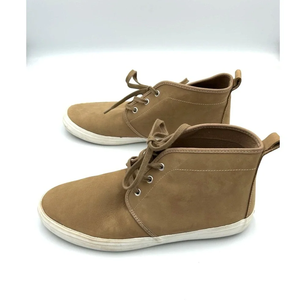 Banana Republic Tan Suede Leather Men's Size 9 M Lace-Up Chukka Boots Neutral